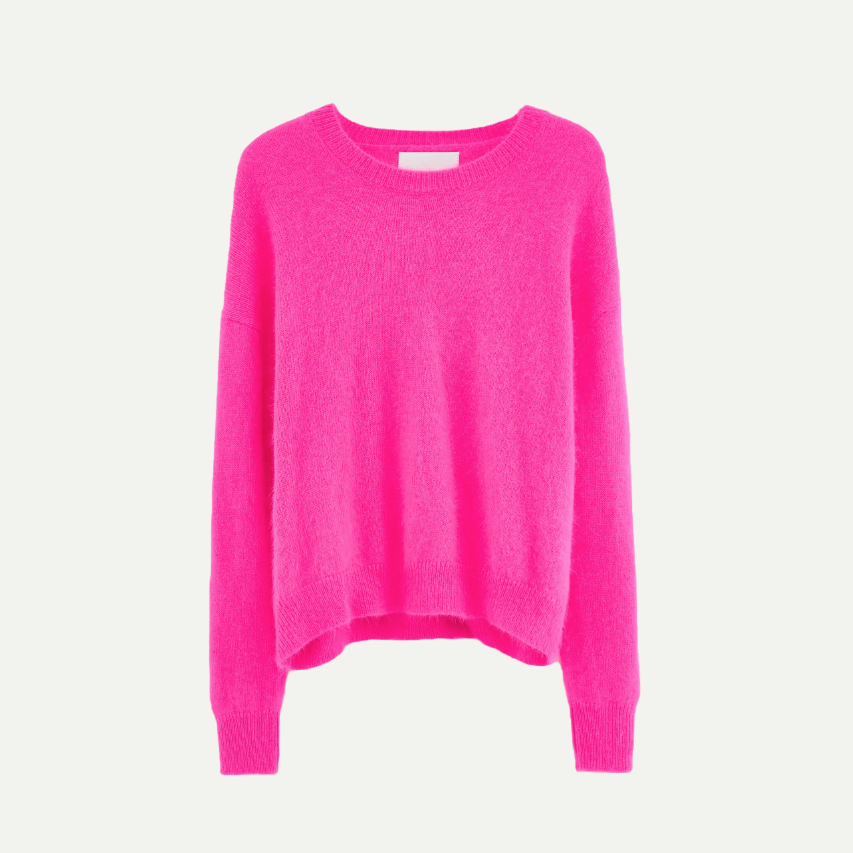 Fluro Pink Datus Knit Sweater