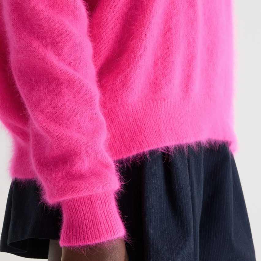 Fluro Pink Datus Knit Sweater