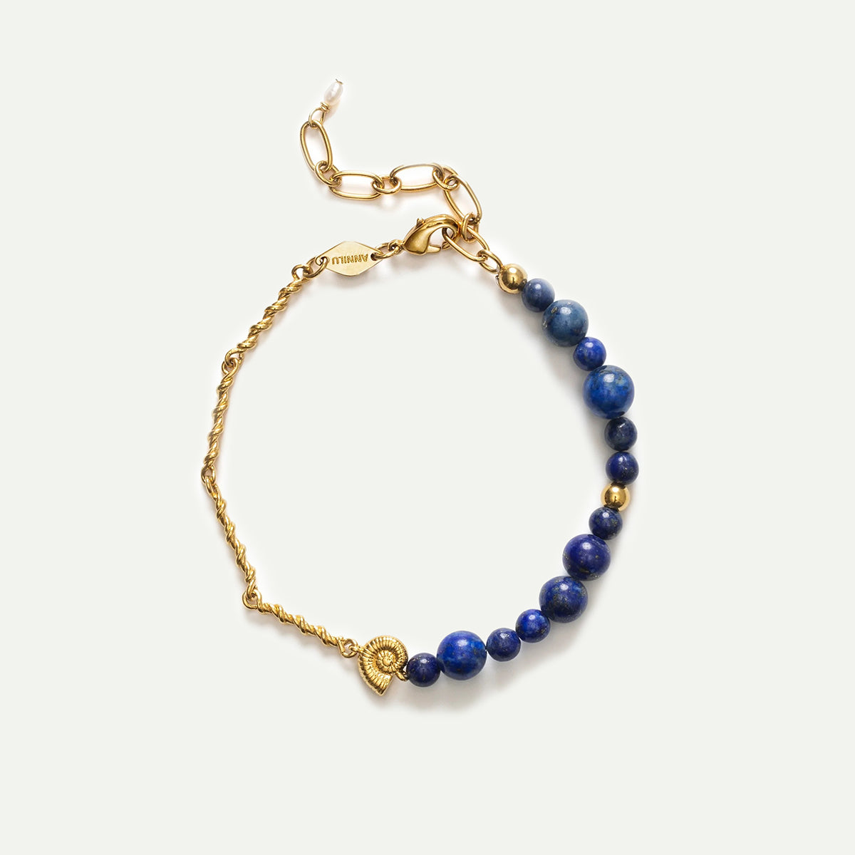 Golden Lapis Deep Blue Bracelet