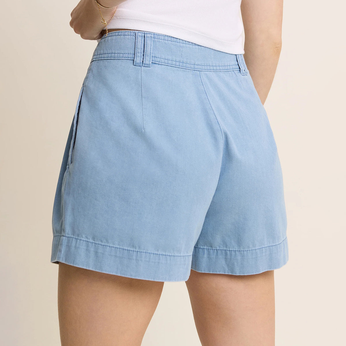 Light Blue Albie Denim Shorts