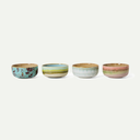 Impression 70's Ceramics Dessert Bowls (set of 4)