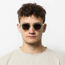Champagne/Olive Green Diego Sunglasses
