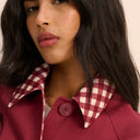 Cherry Red Diola Car Coat