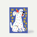 Happy Birthday Spotty Dog Greeting Card