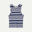 Blue Multi Stripe Dot Vest