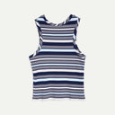 Blue Multi Stripe Dot Vest