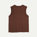 Dark Brown Fine Wool Dot Vest