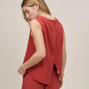 Red Double Gauze Stirling Tank Top