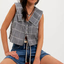 Navy Combo Waiting For Me Top