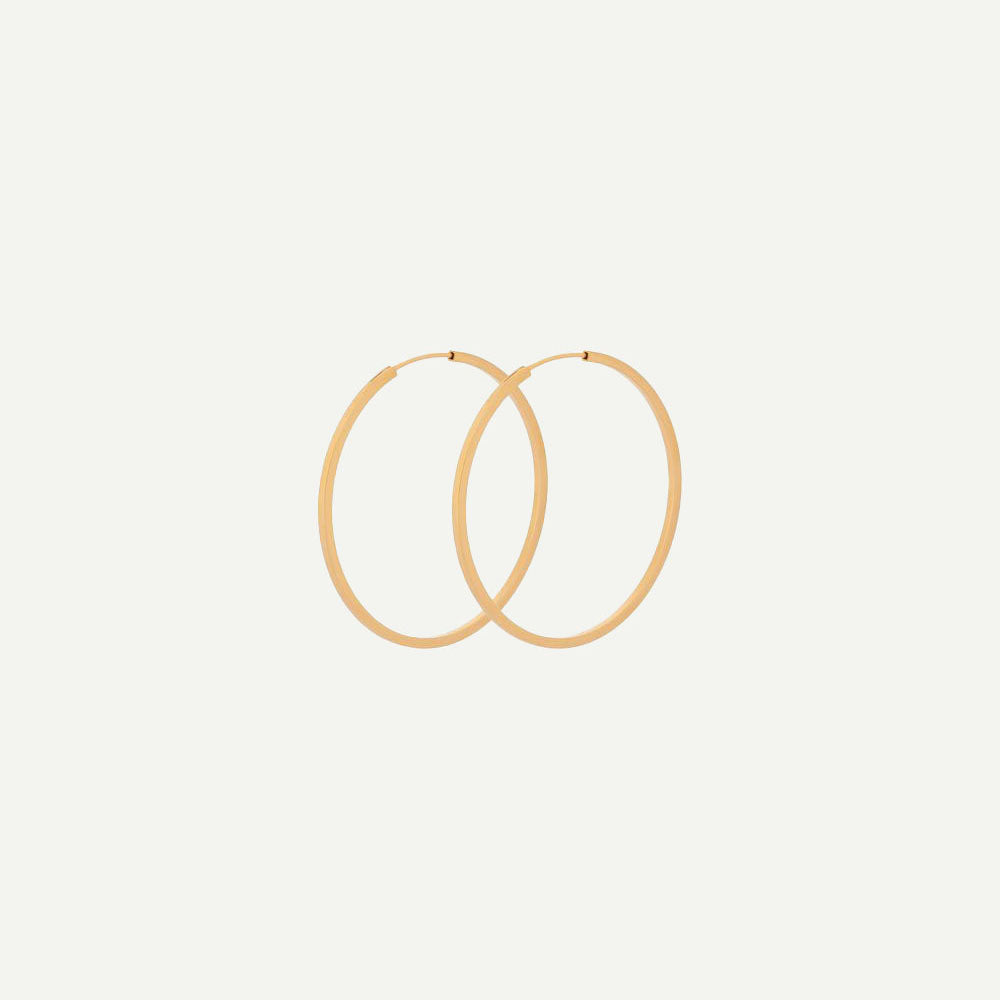 Small Gold Orbit Hoops