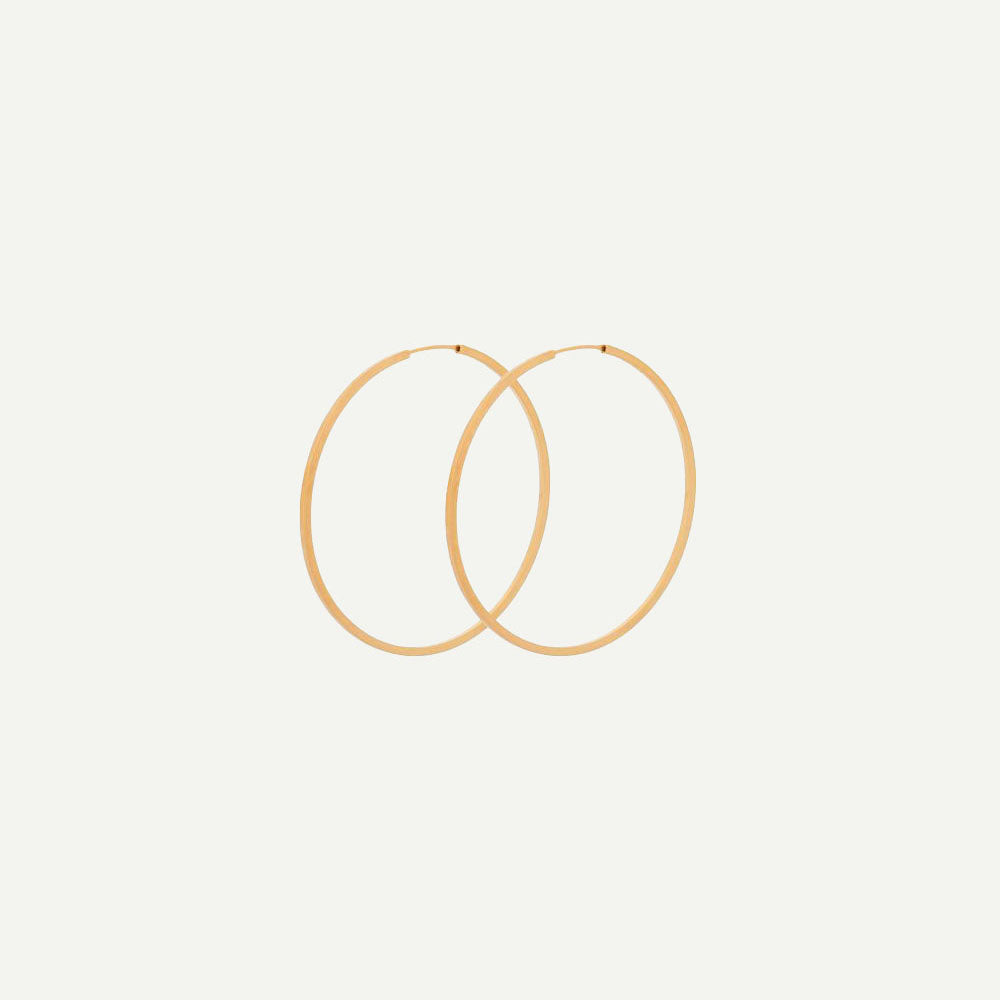 Gold Orbit Hoops