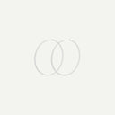 Silver Orbit Hoops