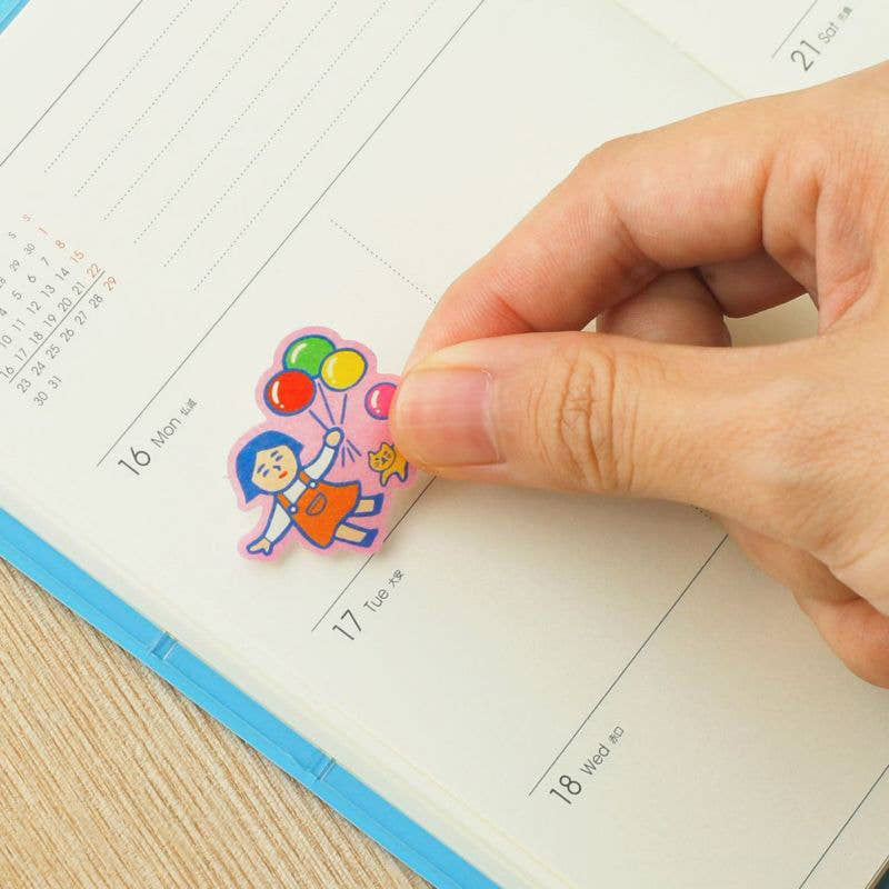 Emotional Humans Retro Flake Stickers