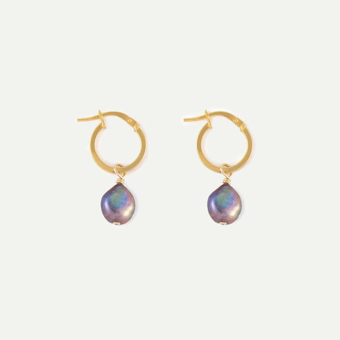 Mirage Pearl Creole Hoop Earrings