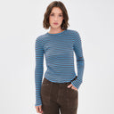 Blue Combo Easy Does It Striped T-Shirt