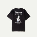 <h6>SERVICE WORKS</h6><h5>BLACK EATING ADVENTURES T-SHIRT</h5><h6>£35</h6>