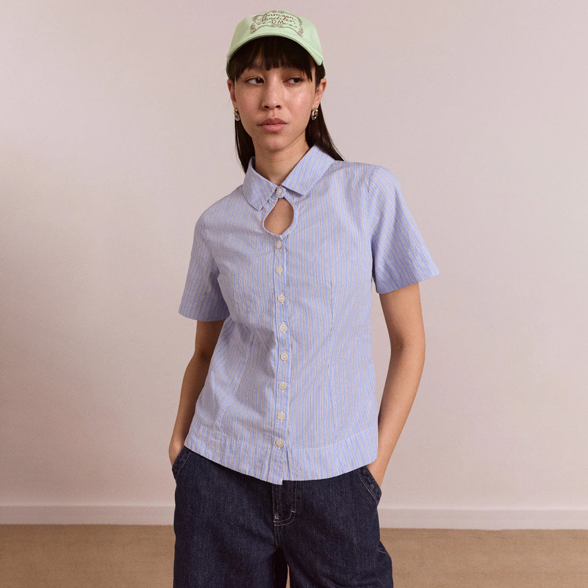 Blue Business Stripe Ebba Shirt