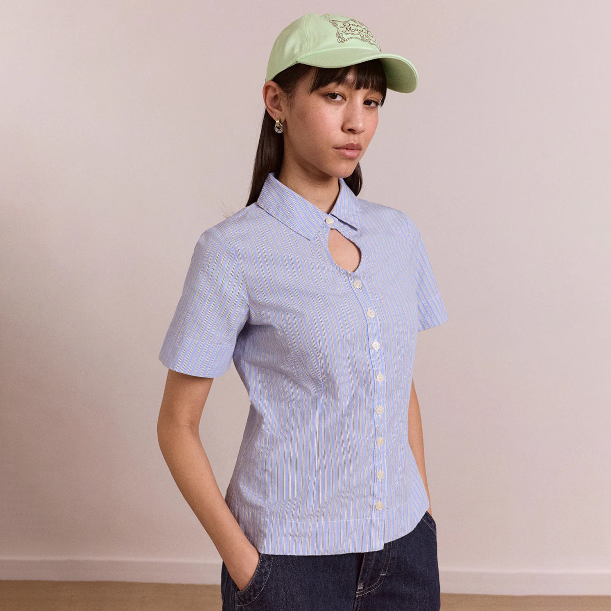 Blue Business Stripe Ebba Shirt