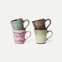 70's Ceramics Brutalism Espresso Mugs (Set of 4)