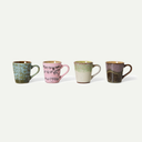 70's Ceramics Brutalism Espresso Mugs (Set of 4)
