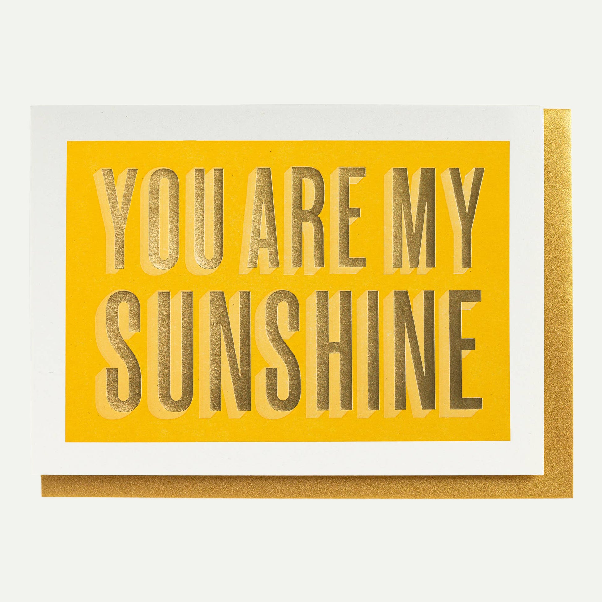 You Are My Sunshine Letterpress Cards