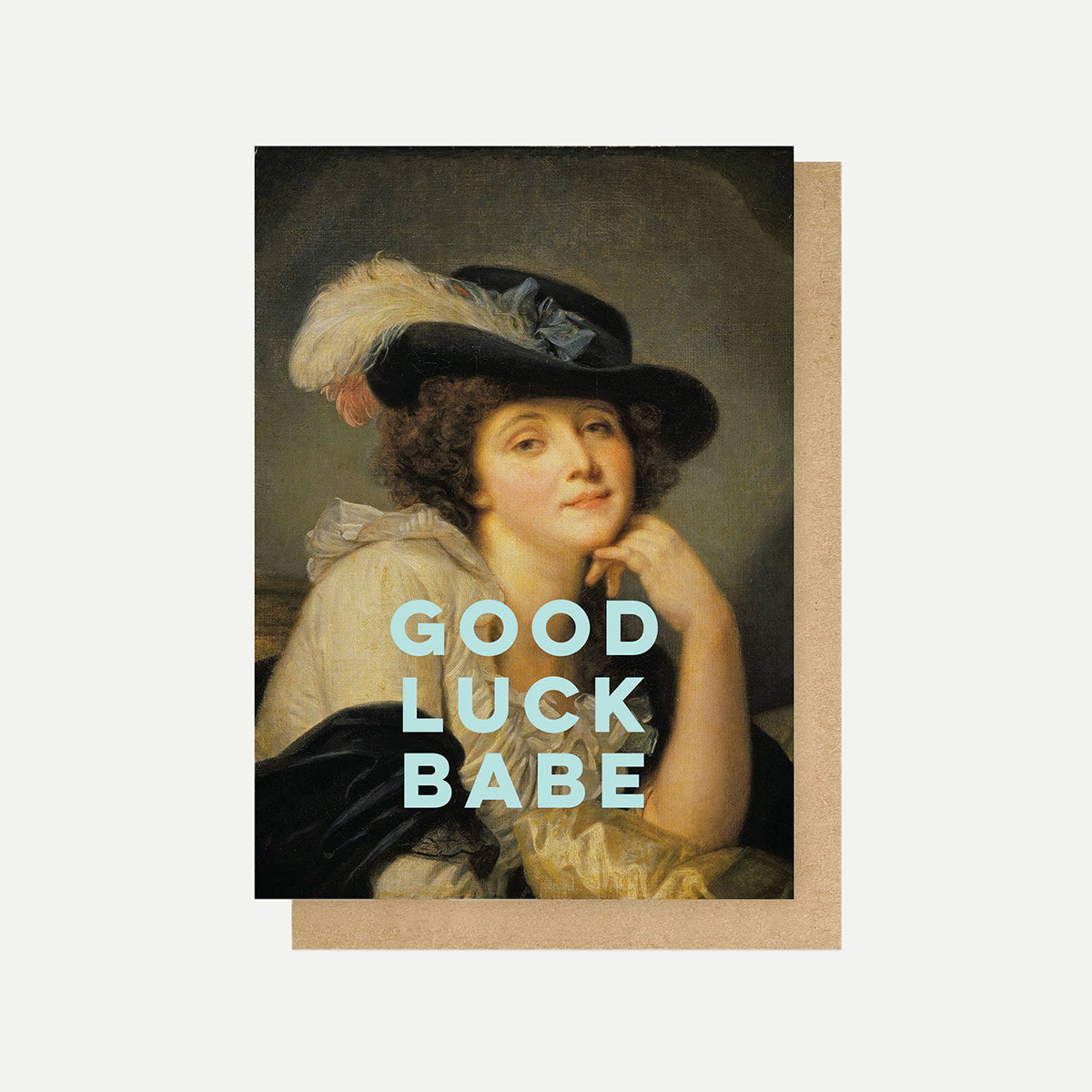 Good Luck Babe Greetings Card