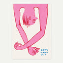 Let's Hang Out A6 Art Postcard