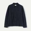 Indigo Scatter Stitch Cotton Shirt
