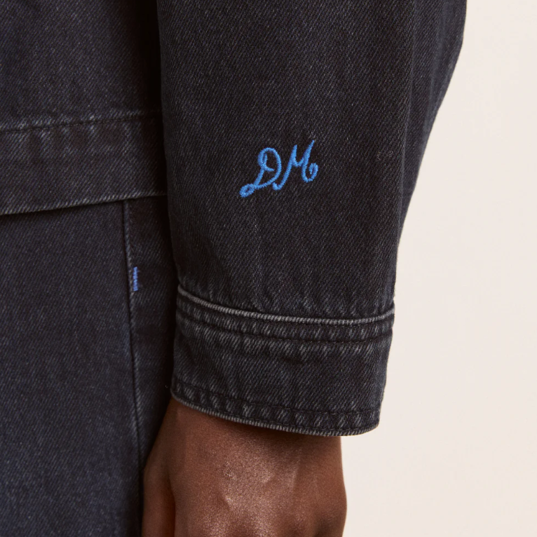 Blue Wavy Seams Finella Denim Shirt