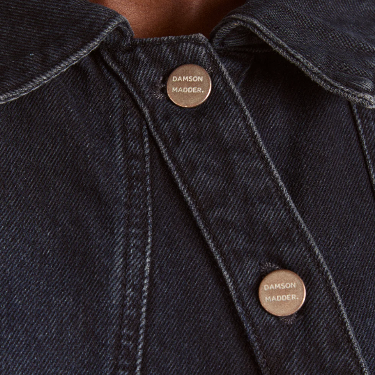 Blue Wavy Seams Finella Denim Shirt