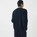 Navy Finn Donegal Wool Sweater