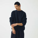 Navy Finn Donegal Wool Sweater