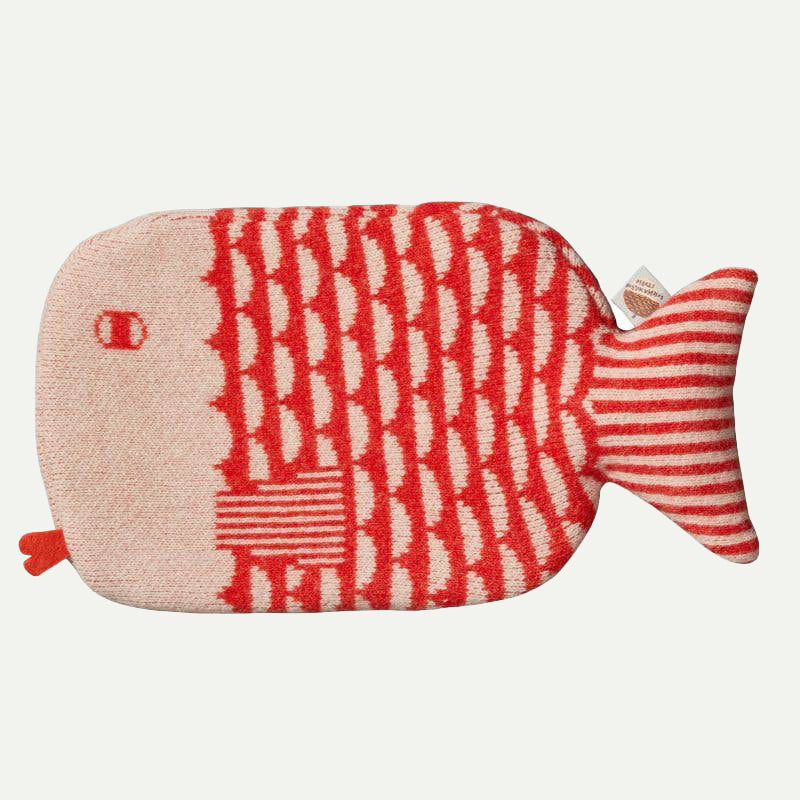 Orange Finn Hot Water Bottle