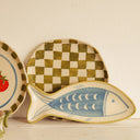 Blue Fish Shaped Plate