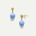 Blue Lace Agate Float Earrings