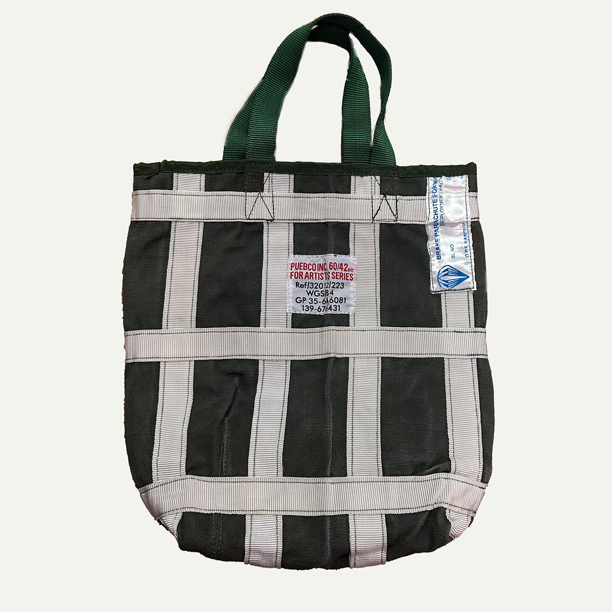 Green Handle Vintage Parachute Brake Bag