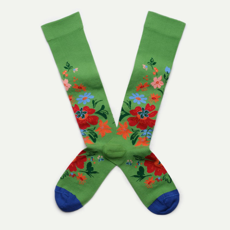 Forest Flower Knee-High Sock