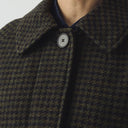 Olive/Black Check Wool Frankie Coat