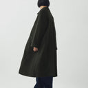 Olive/Black Check Wool Frankie Coat