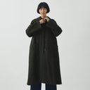 Olive/Black Check Wool Frankie Coat