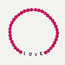 Fuchsia Chalcedony Love Bracelet