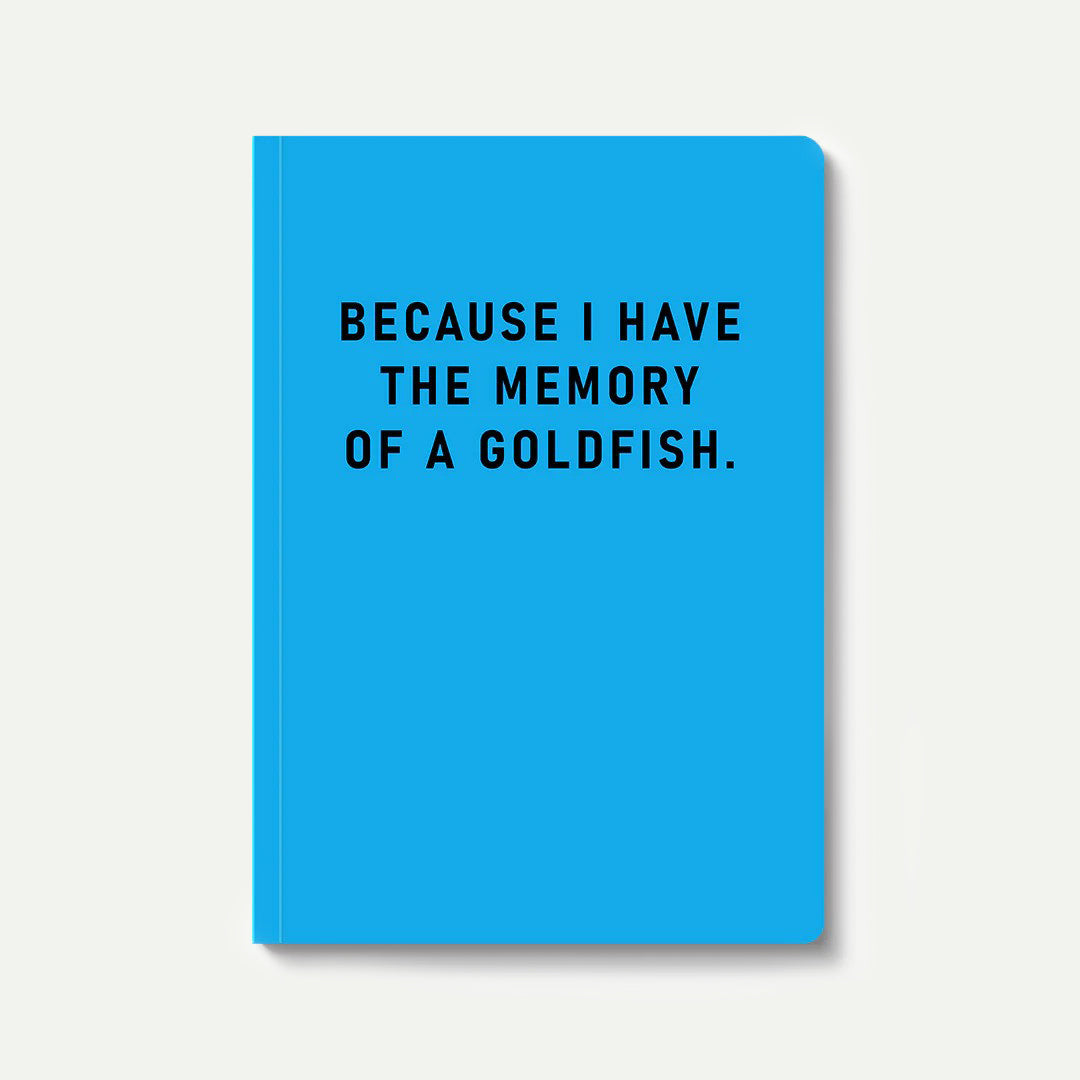 Memory Of A Goldfish A5 Paperback Notebook
