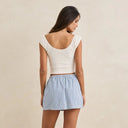 White Gracie Sweetheart Top