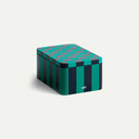 Green/Dark Blue Small Tin Container