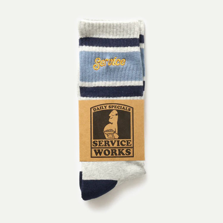 Grey Logo Ringer Socks