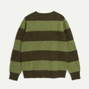 Green Suedehead Stripe Knit