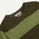 Green Suedehead Stripe Knit
