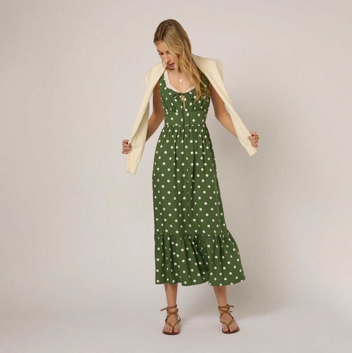 Green Petite Heather Mini Dress