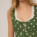 Green Petite Heather Mini Dress
