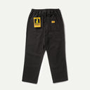 Black Herringbone Pigment Dye Chef Pants